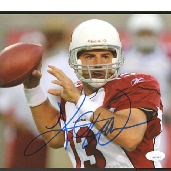 Kurt Warner Signed Arizona Cardinals 8x10 Photo (JSA COA)